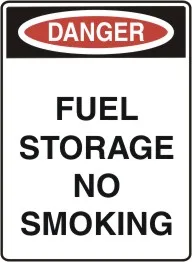 NS 208 — FUEL STORAGE NO SMOKING